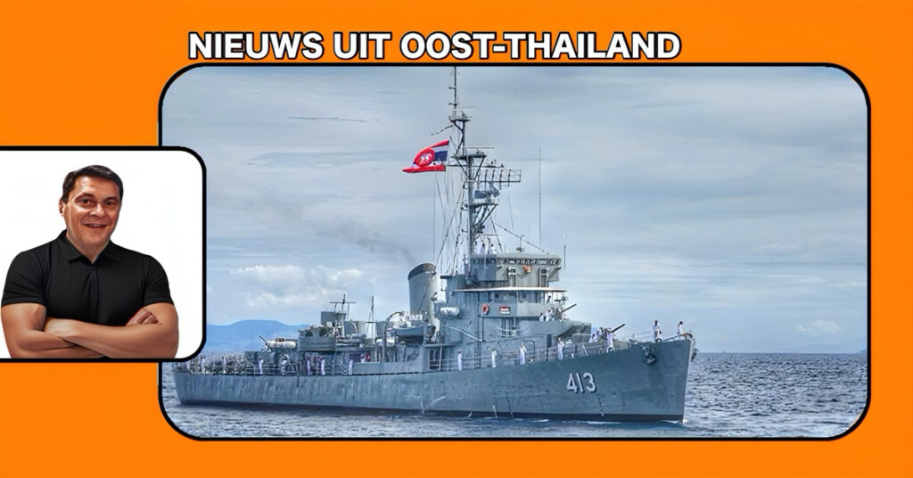 De marine van Thailand neemt afscheid van de HTMS Pinklao, het oudste marineschip ter wereld dat nog in de vaart is.