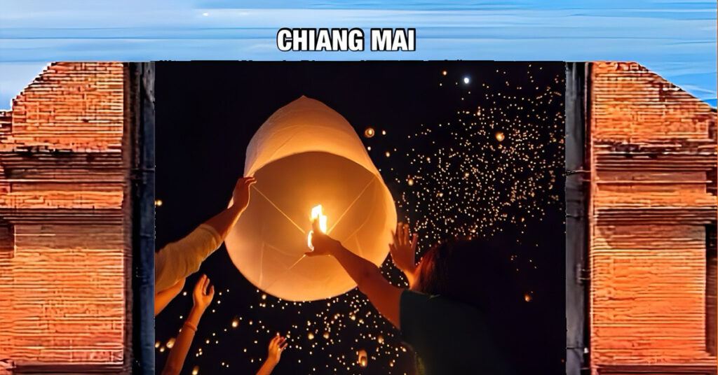 Het in Noord-Thailand gelegen Chiang Mai verbiedt lantaarns in zes districten tijdens het Yi Peng Festival