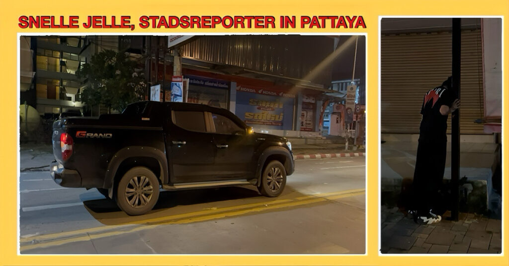 Zwaar dronken automobilist ging op het kruispunt van Pattaya Nua en Sukhumvit road knock-out 