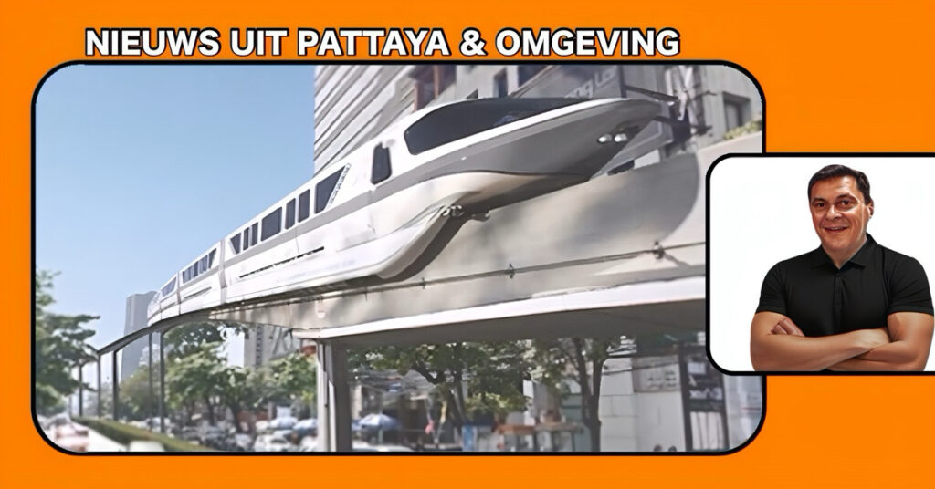 Pattaya zet vaart zetten achter het monorail-project en wil dat het voorbeeld wordt voor openbaar vervoer in Thailand.