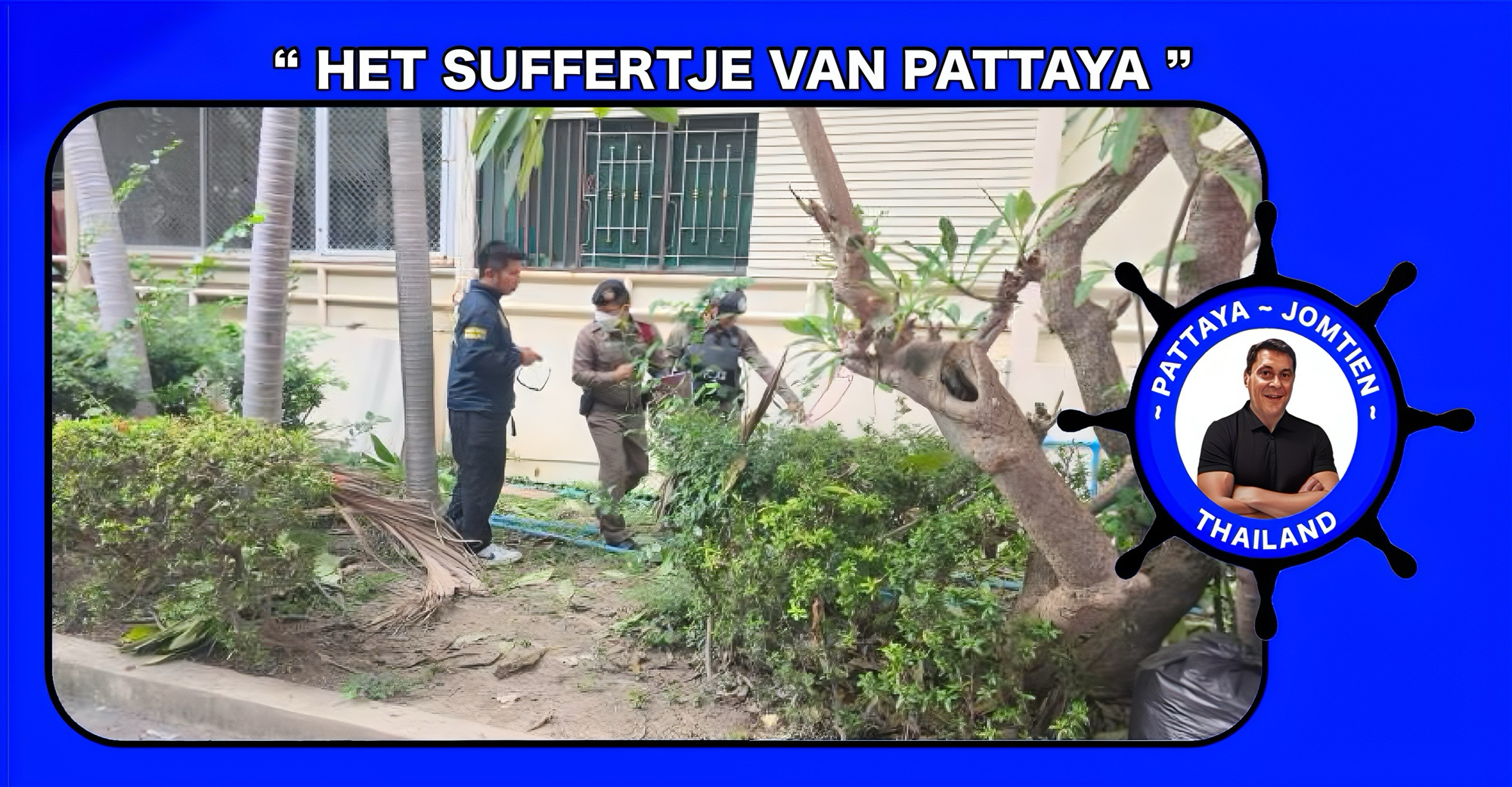 Gehandicapte vrouw springt van het balkon van haar condominium aan de Thappraya Road tussen Pattaya en Jomtien