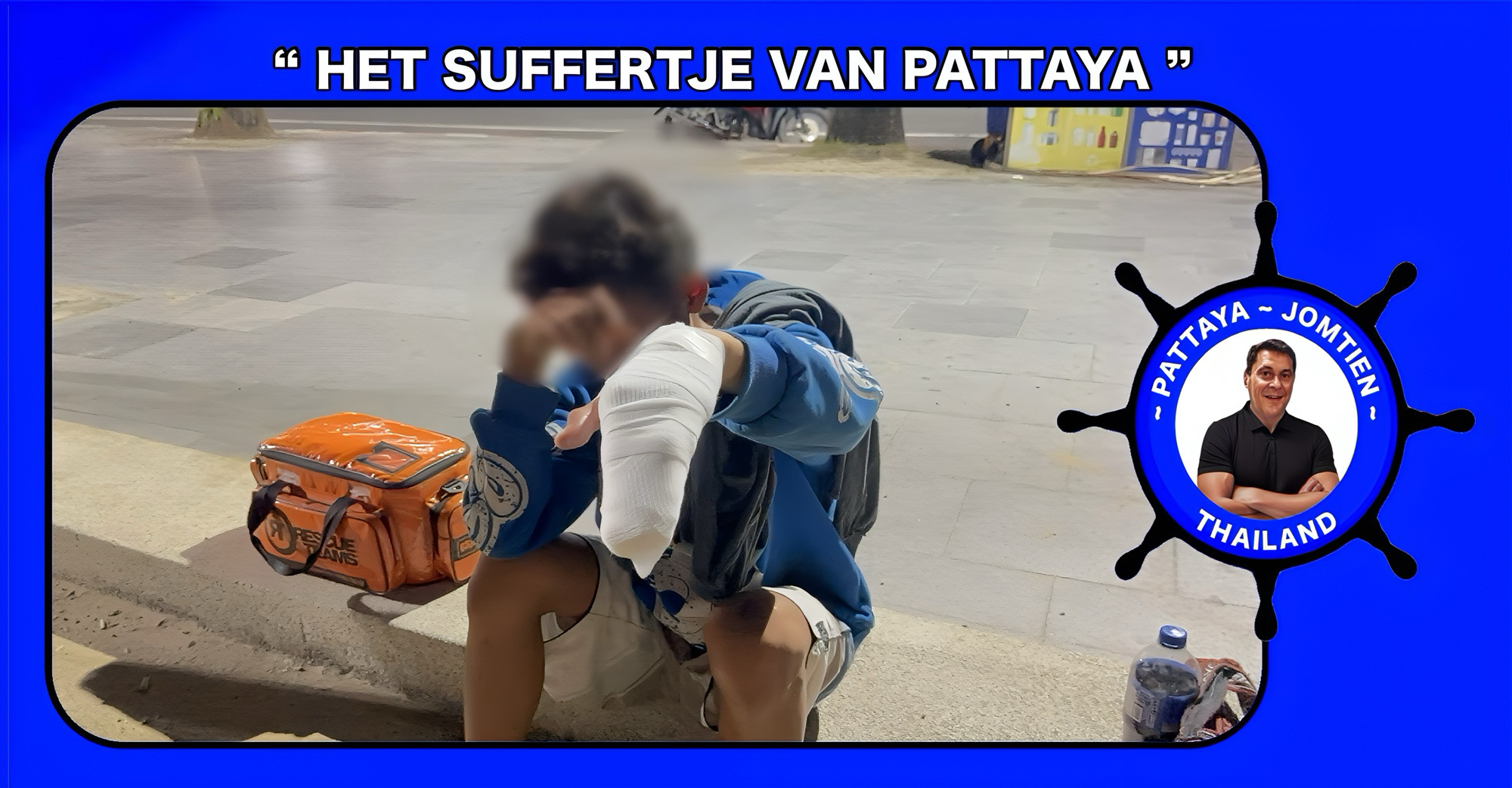 Je bent een rund als je met vuurwerk stunt, zo ervoer een jongen in Pattaya