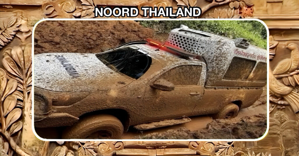 Reddingsdienst in Thailand ploetert 9 uur door de slijk om het leven van een 5 maanden oude baby te redden