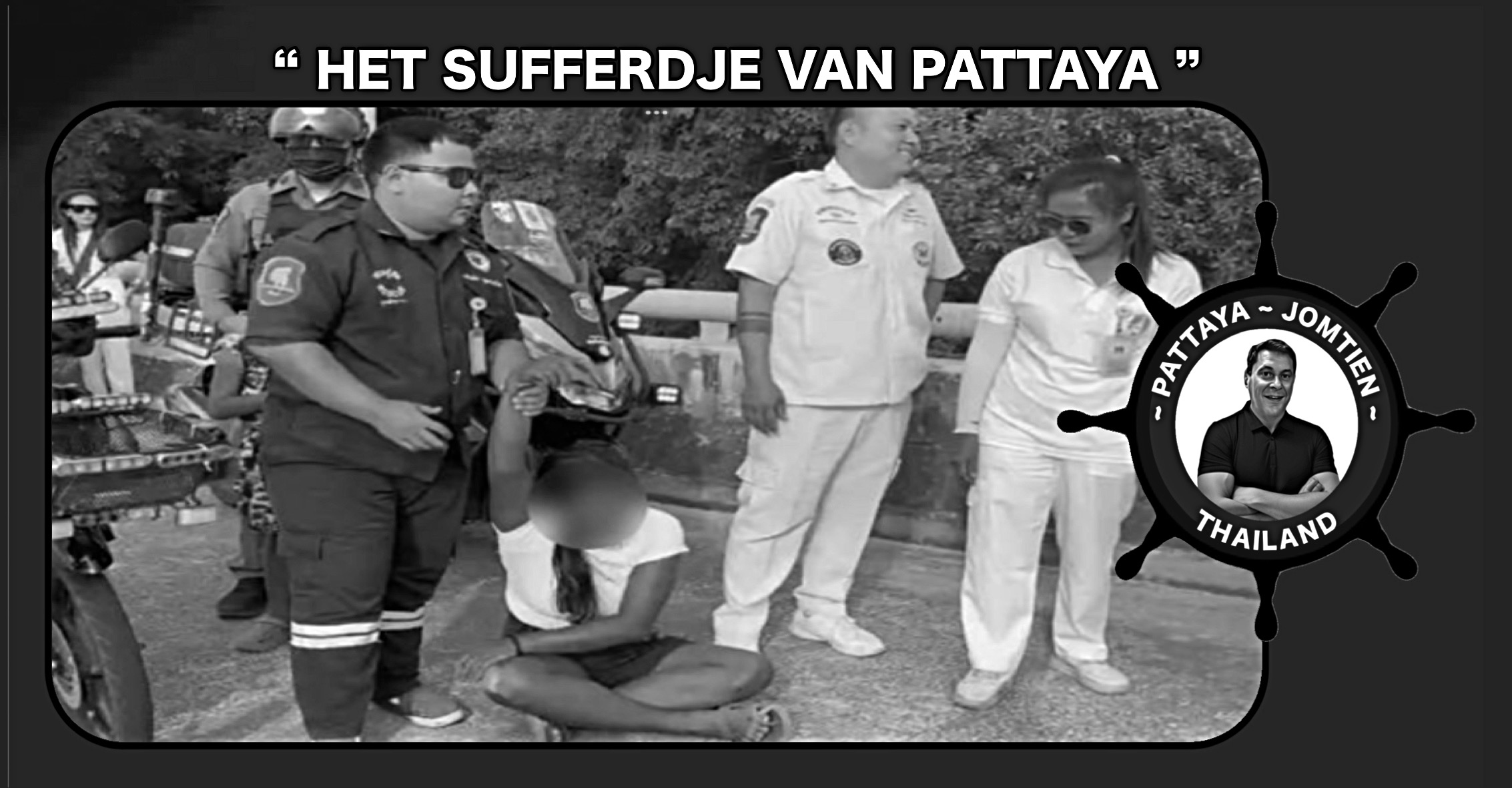 Publiek in Pattaya weten een dronken moeder met haar dochter te behoeden om van het viaduct over Sukhumvit Road te springen