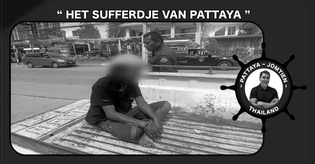 Zwerver door de politie van Pattaya opgepakt voor stelen van cashgeld van toerist in Jomtien