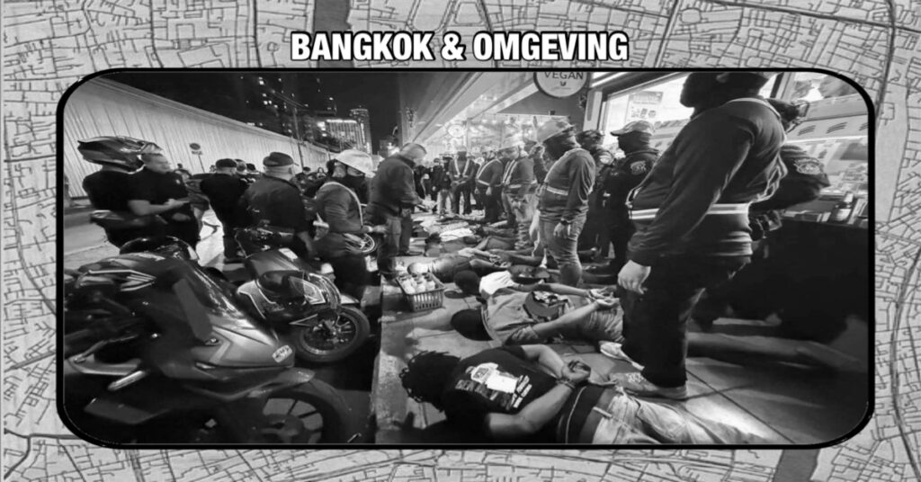 Bij een inval in Bangkok Nana zijn acht Nigeriaanse dealers door vermomde politieagenten gearresteerd