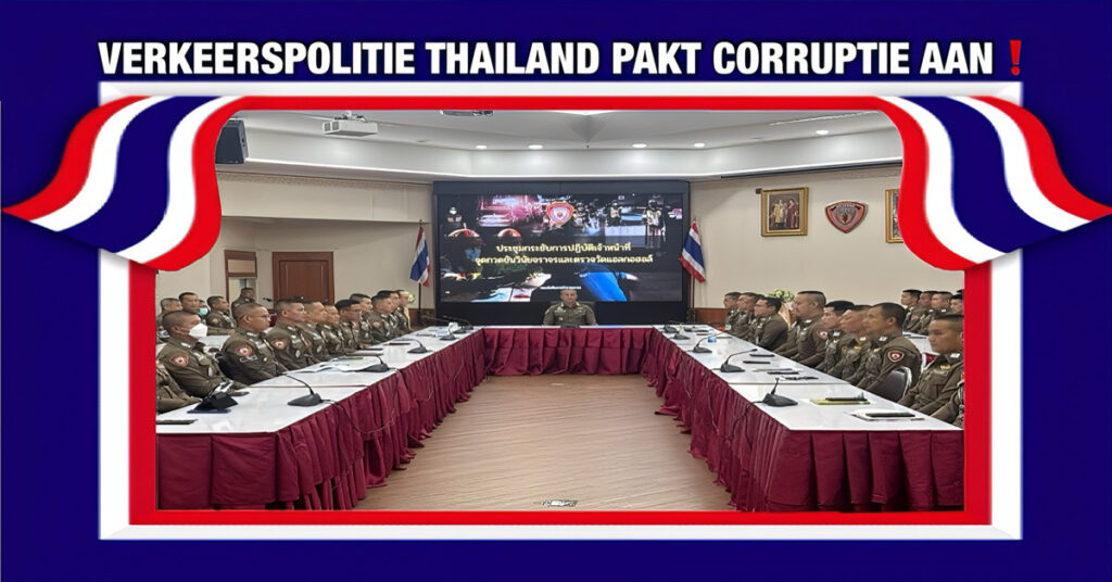Verkeerspolitie Thailand gaat corrupte agenten aanpakken