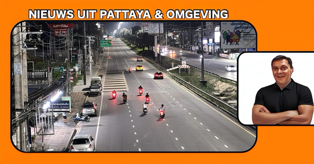 Politie Pattaya betrapt tieners bij een illegale motorrace op de Sukhumvit Road, de jongste was 14 jaar