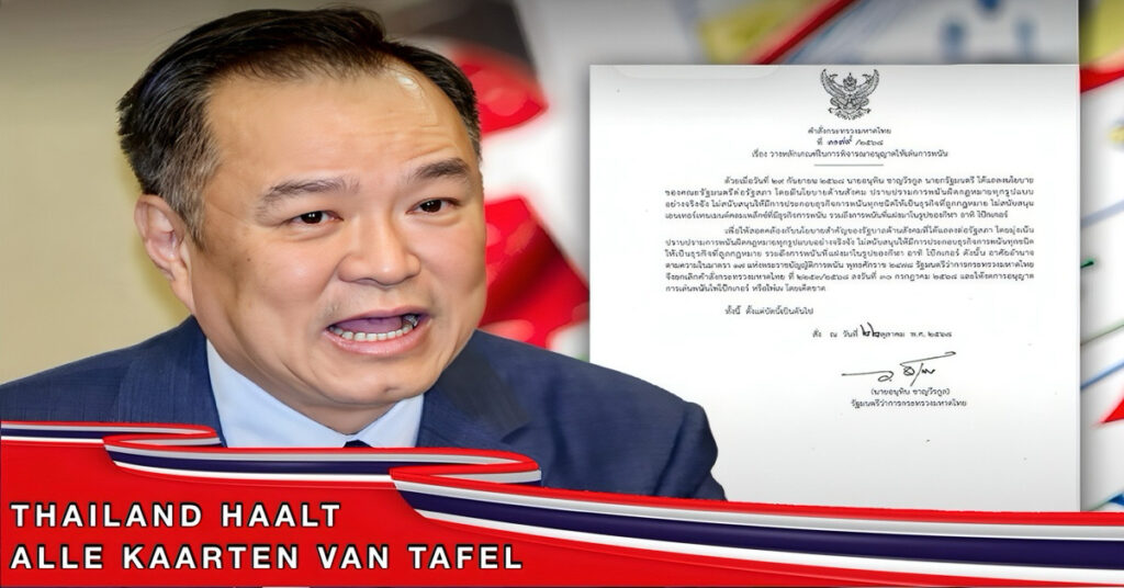 Thailand verbiedt met onmiddellijke ingang alle poker- en kaartspellen