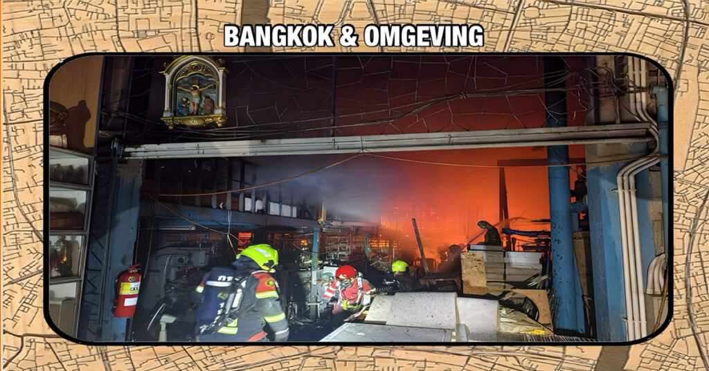 Onze Maria wees gegroet, nadat een fabriek in Thailand voor christelijke religieuze beelden in brand kwam te staan