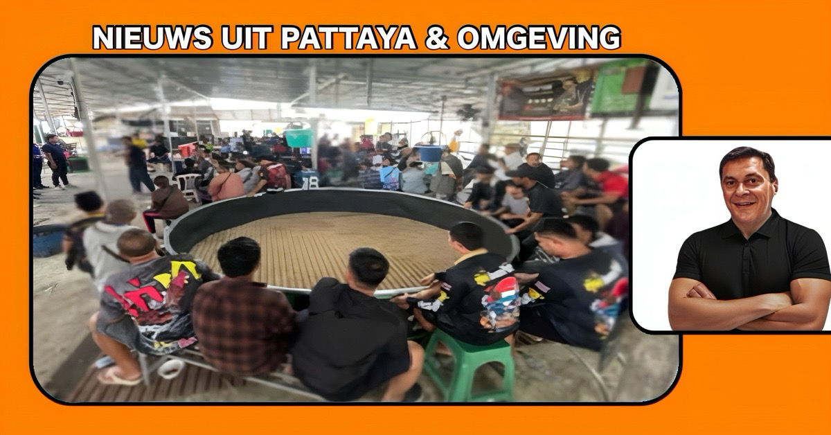 Politie Pattaya stond “Haantje de Voorste” tijdens een hanengevecht in Tambon Nongprue