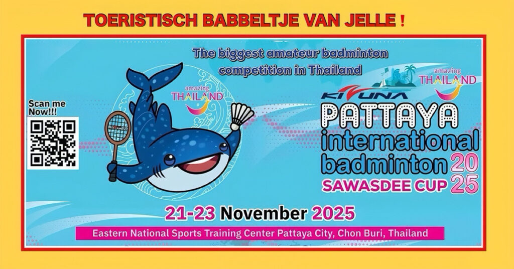 Top badmintonspelers van over de wereld komen naar Pattaya voor de Sawasdee Cup 2025