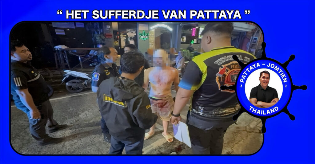 27-jarige Russische toerist in Walking Street van Pattaya mishandeld, hij beweert dat een groep Thaise mannen hem te grazen hadden genomen