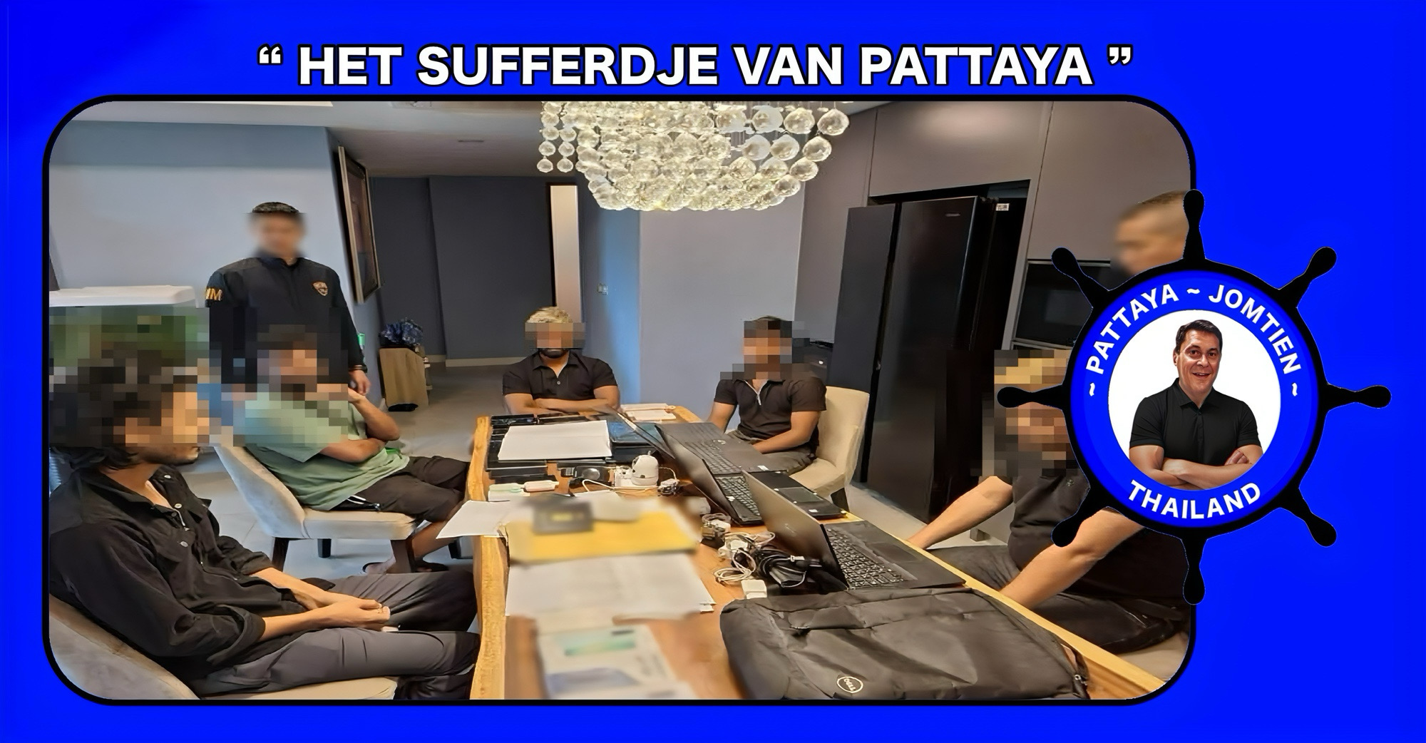 🎥| Roepie Roepie inval in Pattaya, de immigratiepolitie heeft vijf Indiase burgers tijdens gokactiviteiten aan de Thepprasit Road opgepakt 