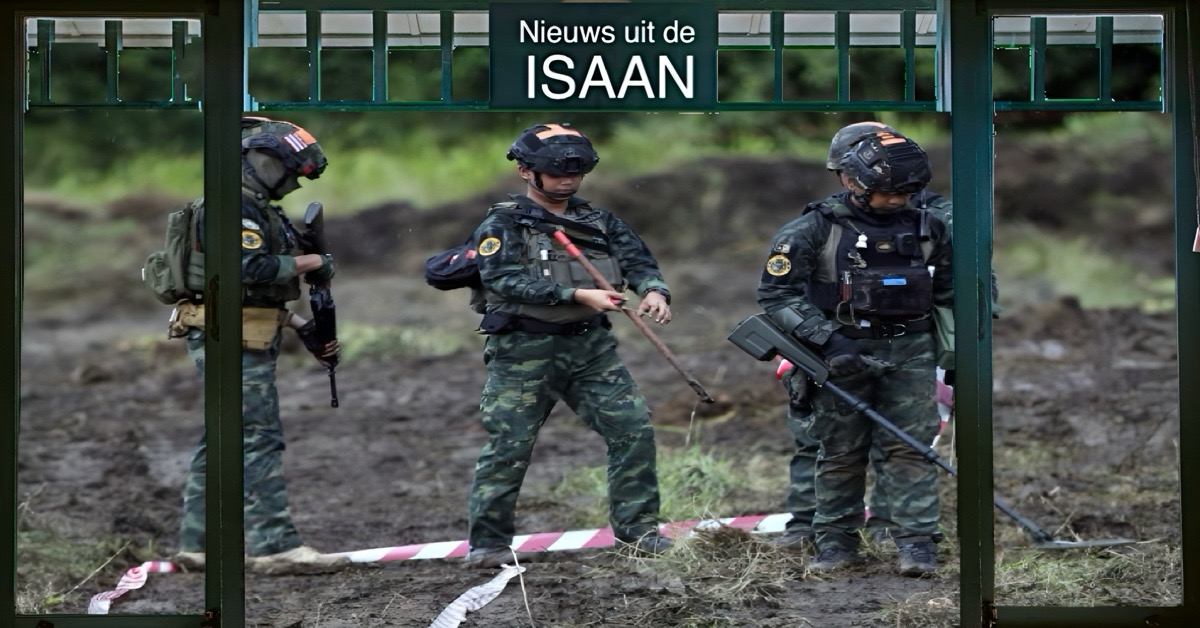 Nieuwe mijnen ontdekt aan de grens van Thailand en Cambodja