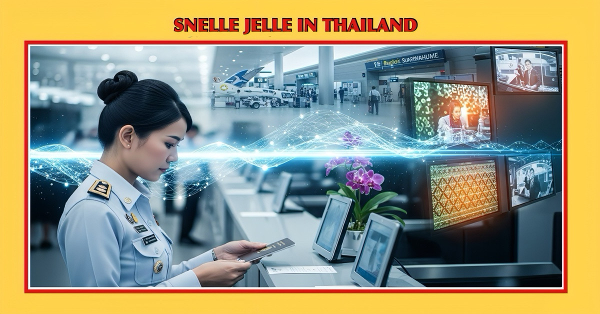 De immigratiedienst van Thailand bekijkt alle aankomsten op de luchthavens met de herkenbare glimlach!