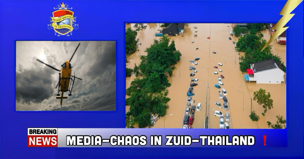 Media-chaos in Thailand na berichten over een neergestorte helikopter in Hat Yai