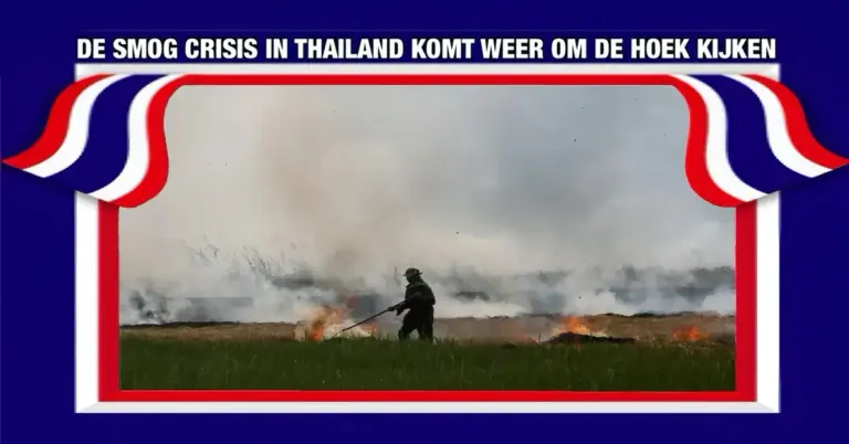 Luchtvervuiling in Thailand neemt toe door aanhoudende oogstverbranding