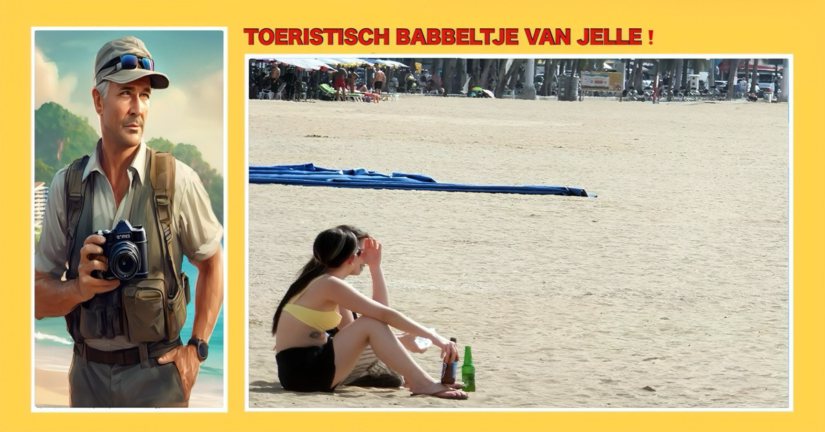 De nieuwe alcoholwet in Thailand is één farce, de bars zitten leeg en toeristen genieten op het strand van Pattaya van hun drankjes en hapjes.