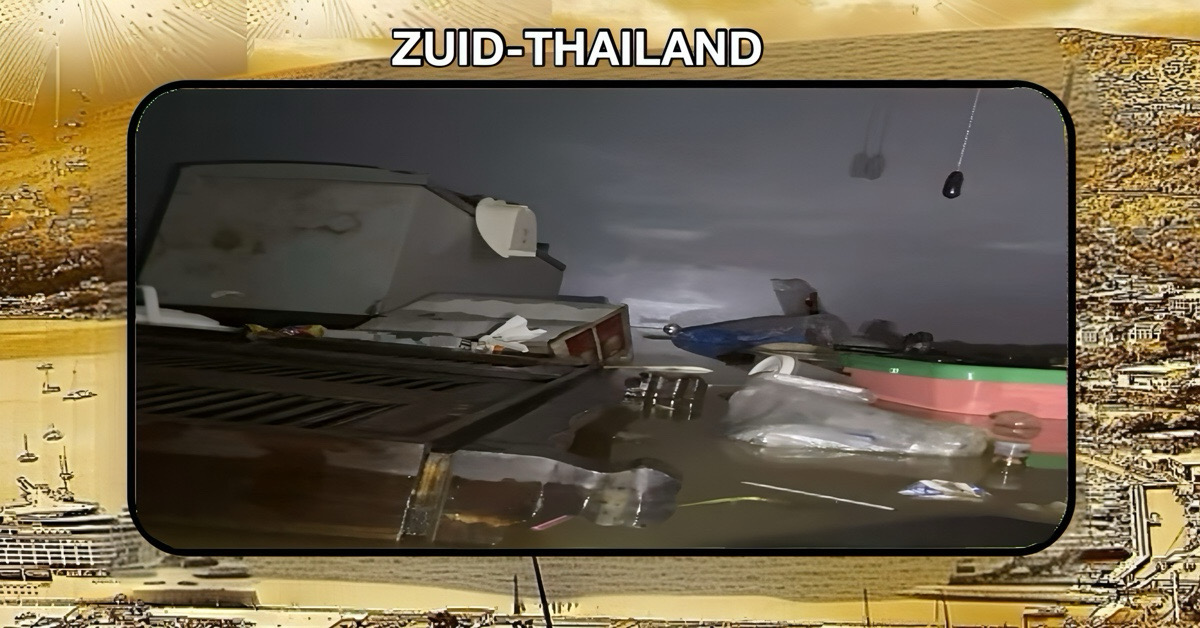 Tragedie in Zuid-Thailand: Dochter stopt haar verdronken moeder in drijvende koelkast voor een respectvolle begrafenis