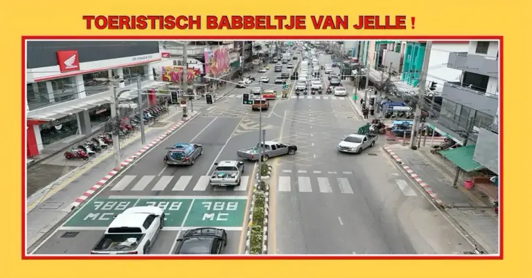 Problemen bij het testen van verkeerslichten in Pattaya door verkeersopstoppingen