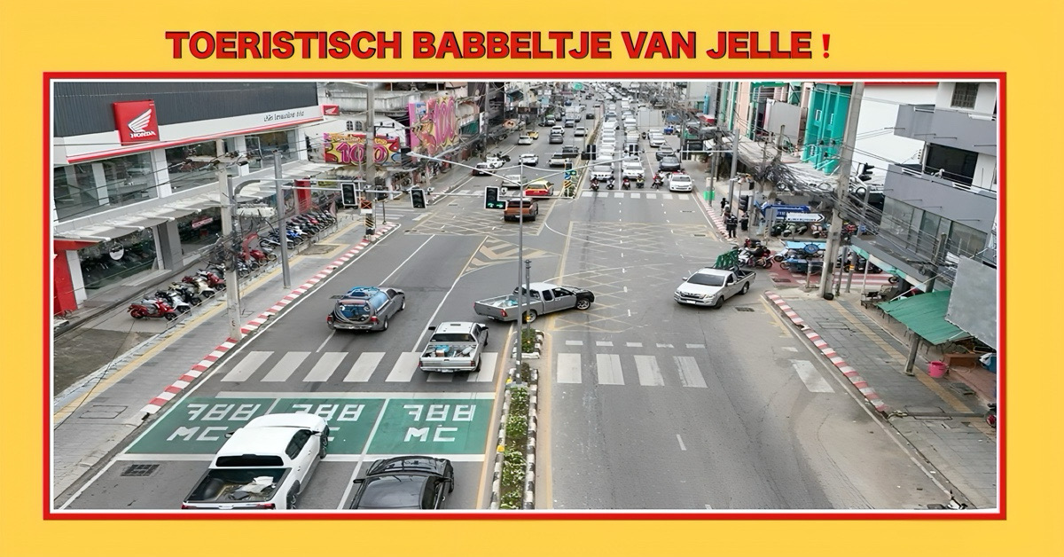 Problemen bij het testen van verkeerslichten in Pattaya door verkeersopstoppingen