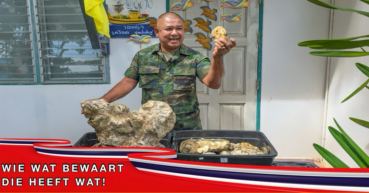 Marineofficier uit Oost-Thailand maakt na negen jaar zeldzame vondst van een miljoen dollar openbaar❗️