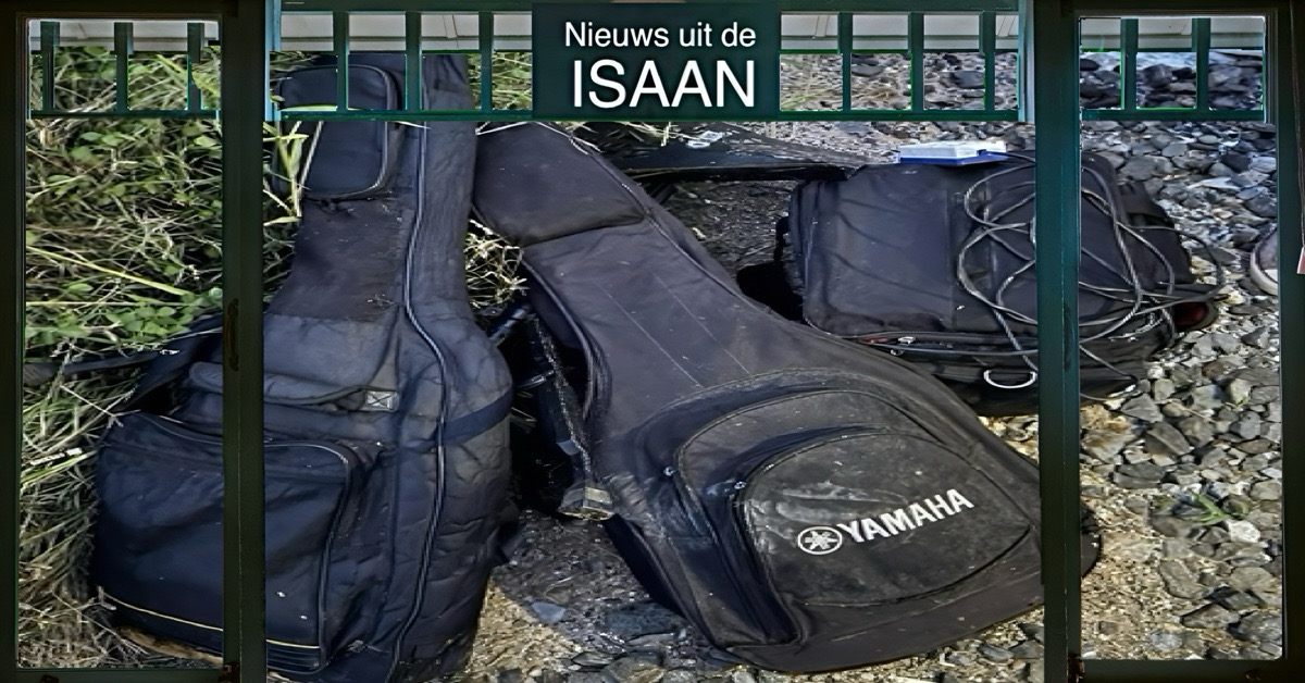 Muzikant verliest op een spoorwegovergang in Noordoost-Thailand het leven