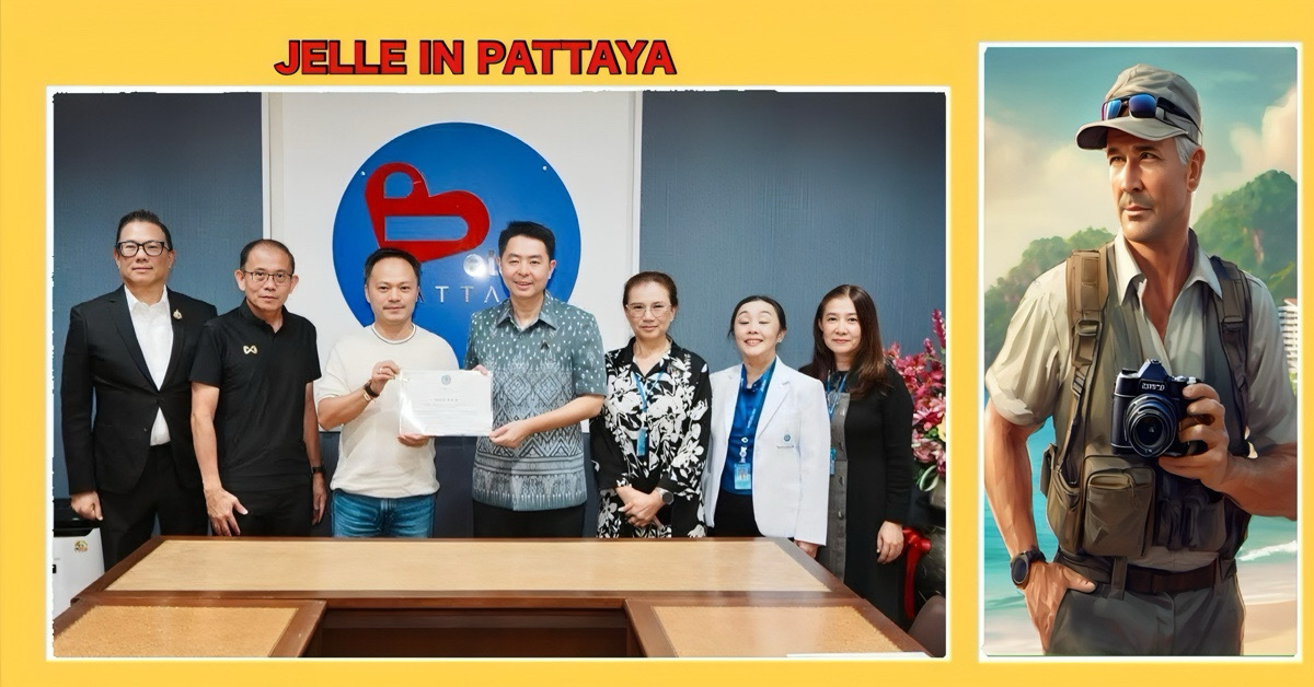 Burgemeester van Pattaya ontving een genereuze donatie van 100,000 baht om gezondheidszorg in twee lokale ziekenhuizen te verbeteren