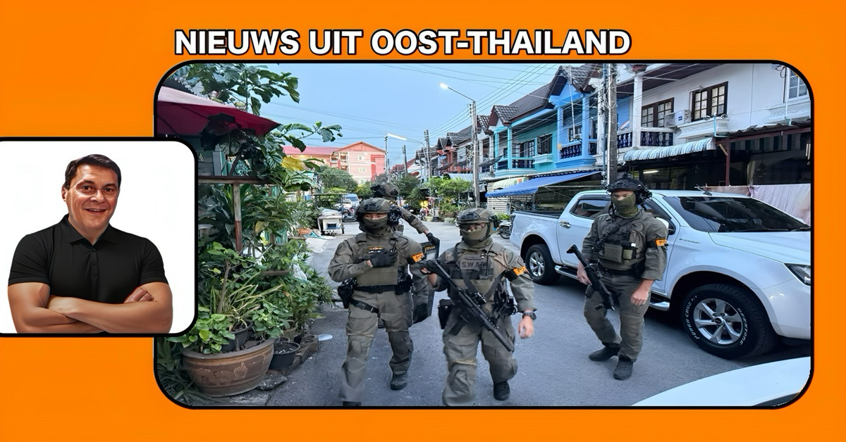 Nationale politie sloeg deze morgen een groot gat in het drugsnetwerk “Tuk Bangsai” door in acht provincies in Oost-Thailand op te treden.