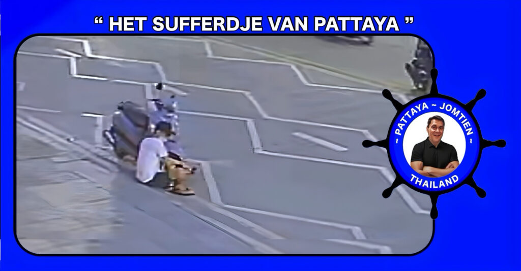 Avontuurlijke motorrijder zaagt wielklem los in Pattaya, de verbaasde politie reageert direct!