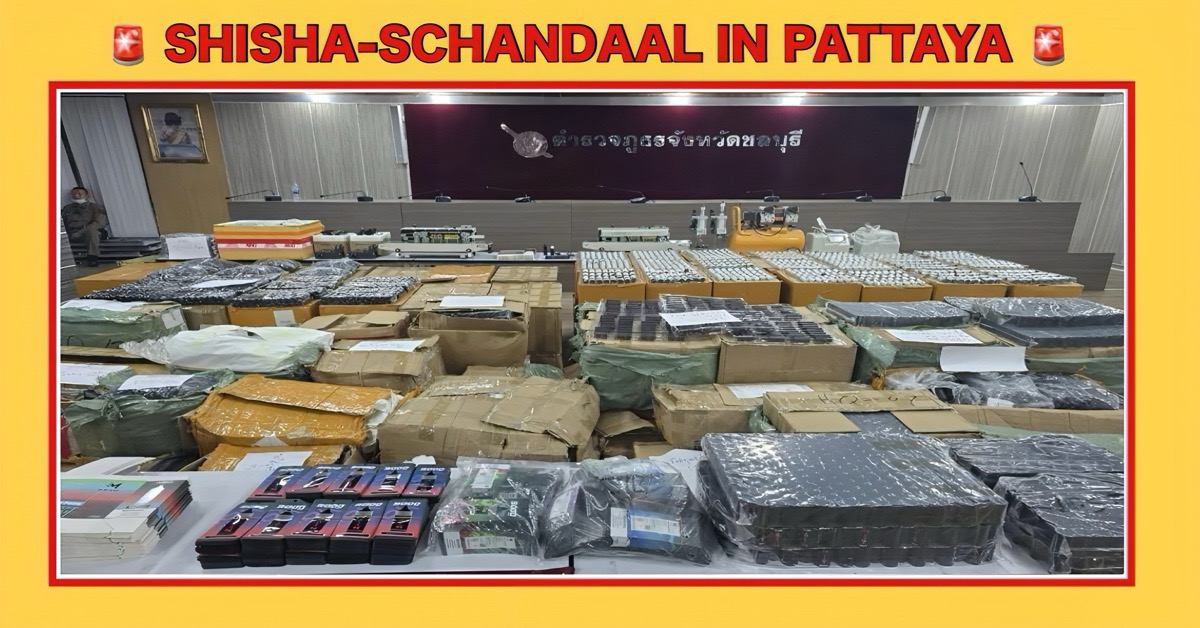 De Shisha-tenten in Pattaya & omgeving gaan in rook op, nadat de politie deze illegale bars een flinke klap heeft toegebracht!