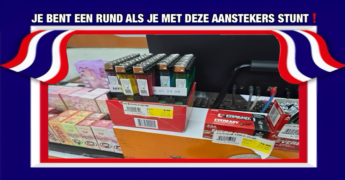 Centraal Recherchebureau van Thailand haalt 35.300 gevaarlijke aanstekers van de markt wegens explosiegevaar