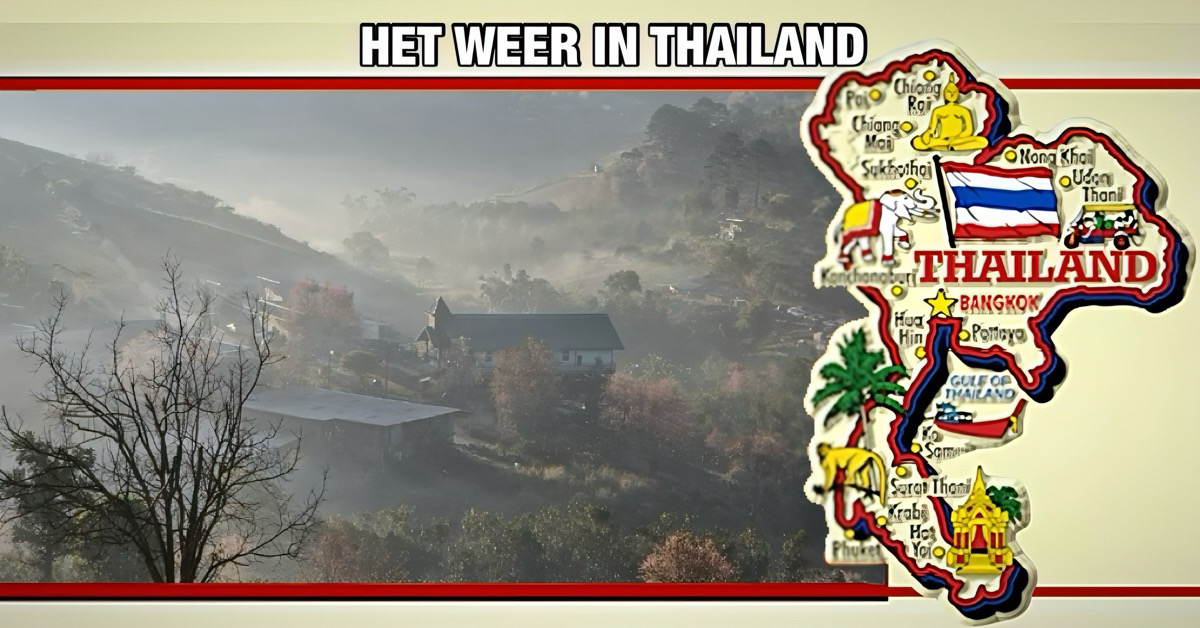 Het is koud in Thailand voor tijd van het jaar, in sommige gebieden daalt de temperatuur zelfs tot zo’n 13°C.