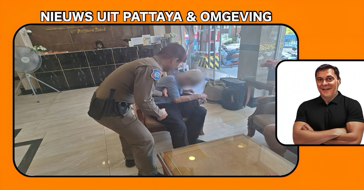 In Thailand is de politie uw beste vriend en bracht een slecht ter been zijnde toerist naar een ziekenhuis in Pattaya