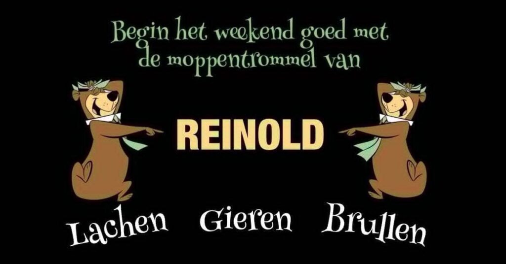 Breng het weekend goed door met de “Moppentrommel” van Reinold!