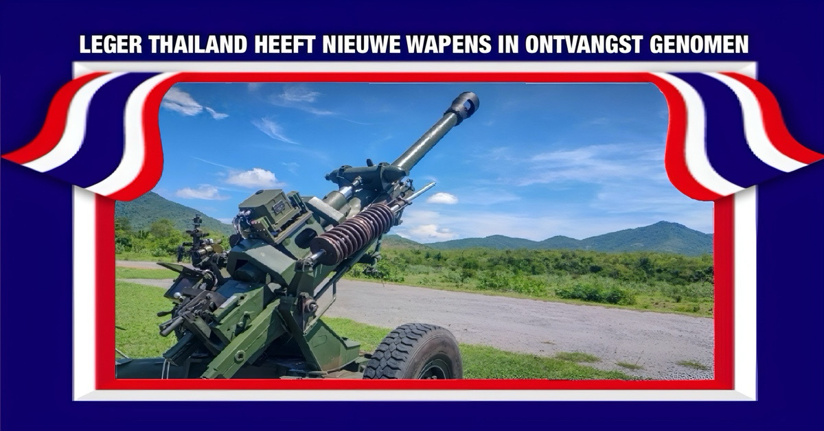 🎥| Het Koninklijk leger van Thailand neemt een heel arsenaal spiksplinternieuw wapentuig in ontvangst 