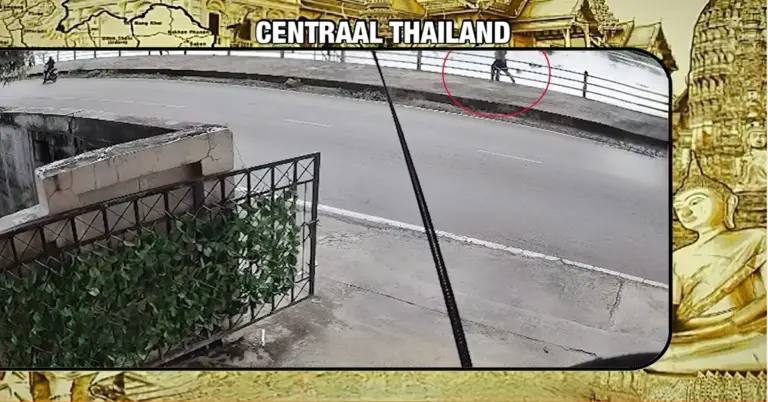 Heldendaad in Centraal-Thailand, een Fransman en een Thaise bezorger weten een ladyboy van de verdrinkingsdood te redden.