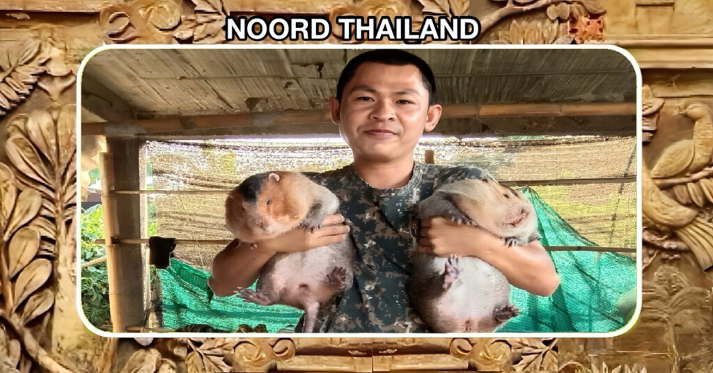 Ontdek deze heerlijke lekkernij uit de noorden van Thailand, met een garnituur van bospaddestoelen is de “Bamboerat” niet te versmaden 