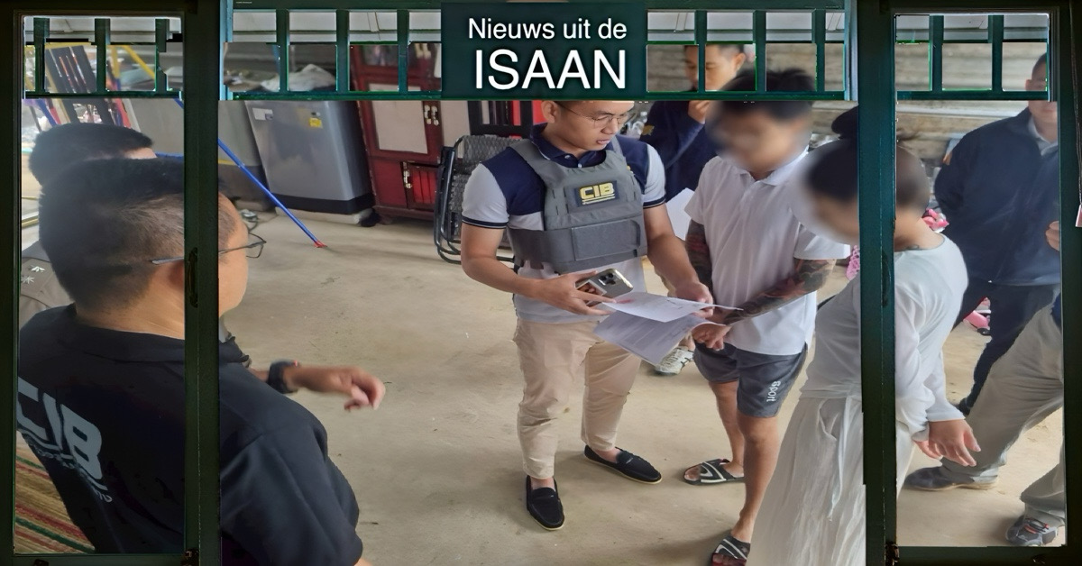 In Singapore gezochte oplichter, in Noordoost-Thailand ondergedoken na wat speurwerk gearresteerd 