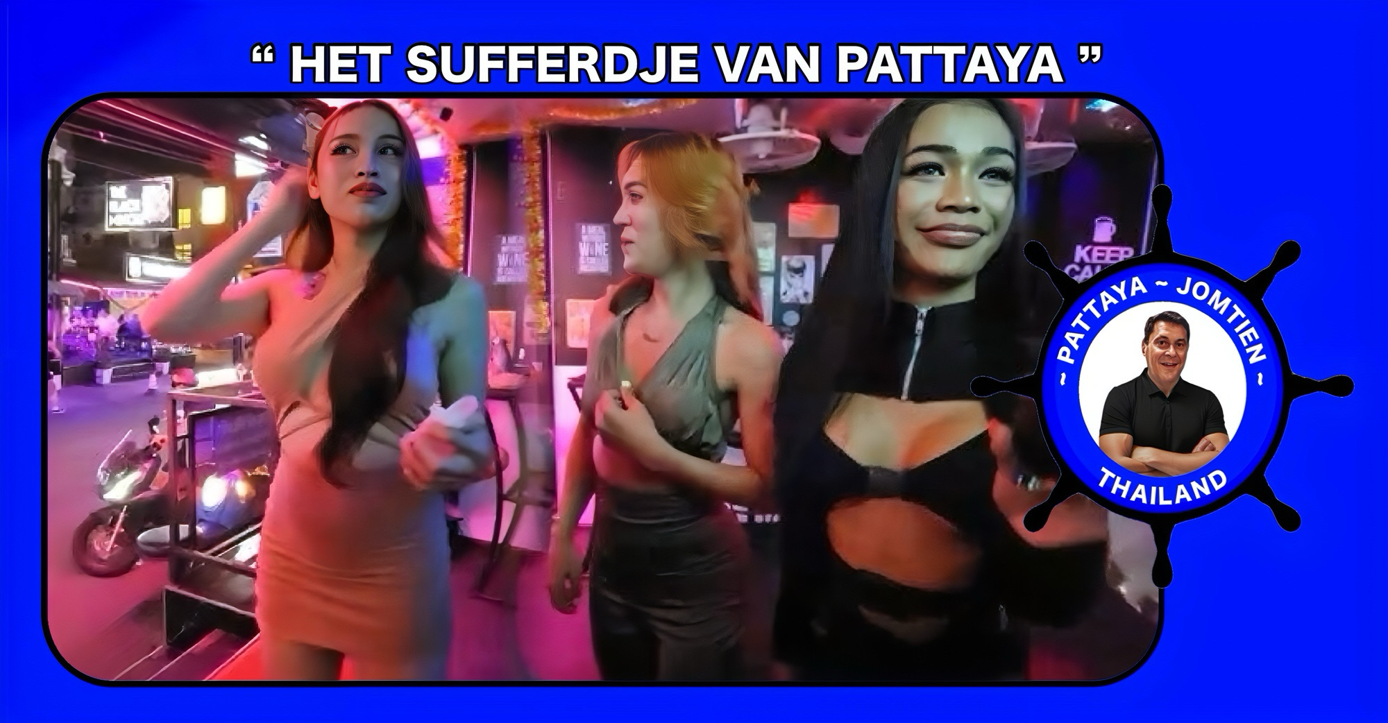 Ladyboys in Thailand zijn klaar met een buitenlander die hen ongevraagd filmt