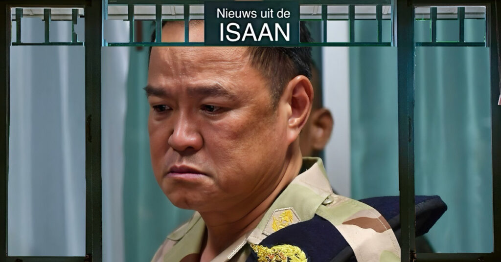 Premier Anutin van Thailand geeft zijn tranen de vrije loop bij het zien van de gewonden soldaten