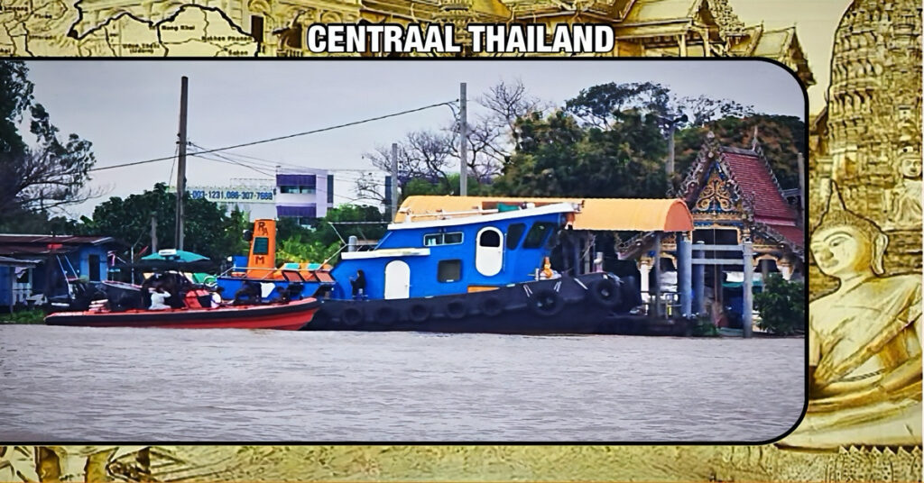 🎥| Vrachtschip ramt oeverwoningen aan Chao Phraya in Centraal-Thailand