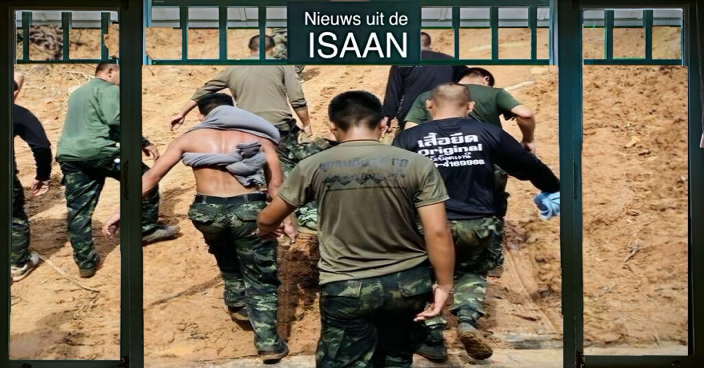 Thaise soldaat raakte deze morgen gewond bij een landmijn ontploffing in Noordoost-Thailand 