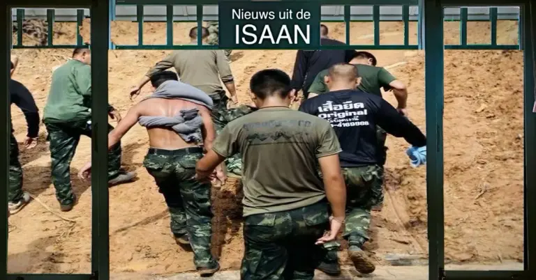 Thaise soldaat raakte deze morgen gewond bij een landmijn ontploffing in Noordoost-Thailand 
