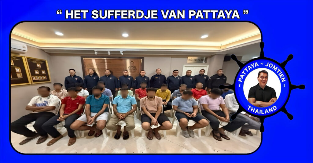 Politie rolt Indiaas smokkelnetwerk op in Pattaya, 17 Indiërs worden daarbij gearresteerd, waarvan 15 zonder geldig paspoort 