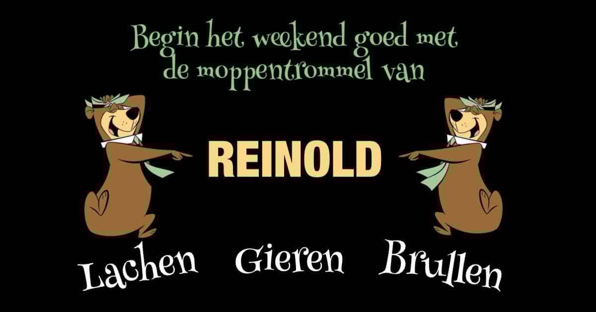 Breng het weekend goed door met de “Moppentrommel” van Reinold!** ❗️