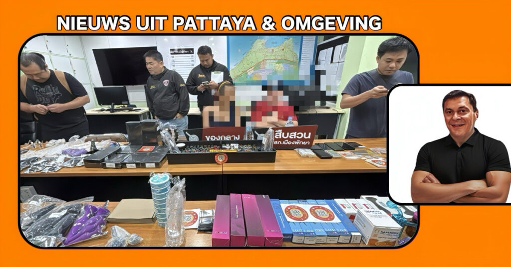 De politie van Pattaya is op zoek naar weekendverkenners en andere seks-snuisterijen