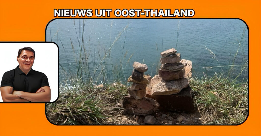 De toeristen in Thailand worden aangespoord om op Koh Samet te stoppen met het stapelen van stenen