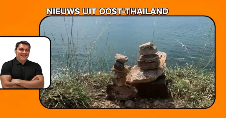 De toeristen in Thailand worden aangespoord om op Koh Samet te stoppen met het stapelen van stenen